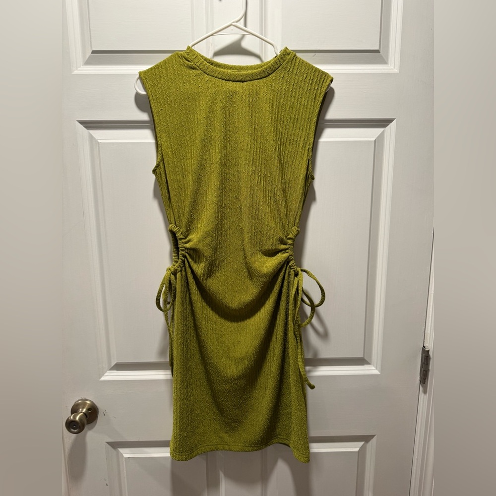 Cutout Drawstring Mini Dress - Picture 2 of 8